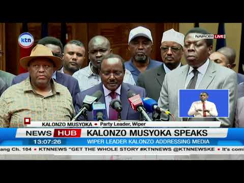 LIVE: Kalonzo Musyoka speaks on government appealing court ruling on Safaricom stake sale