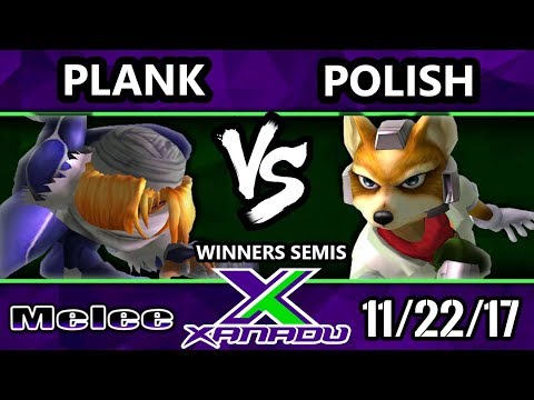 S@X 229 Melee - Plank (Sheik) Vs. Polish (Fox) - SSBM Winners Semis