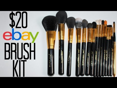 $20 Makeup Brush Kit! Sigma Premium Kit Dupe? | samantha jane Video