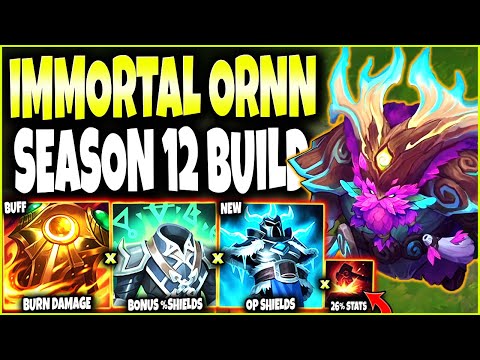 Season 12 NEW Immortal Ornn Build Made him EVEN MORE BROKEN 🔥 LoL Top Ornn Preseason 2022 Gameplay