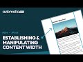 ACSS 101.02: Establishing & Manipulating Your Site's Content Width