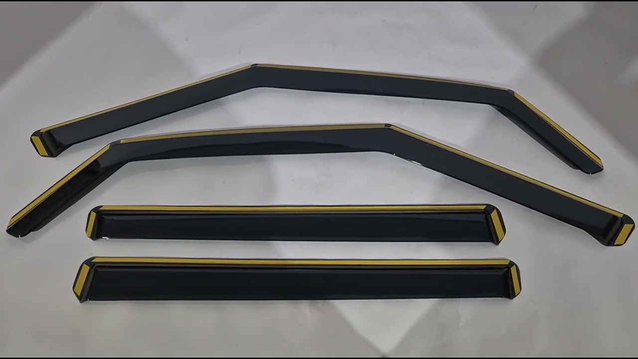 Hyundai Santa Fe 5 2023– In-channel raamdeflectoren Niken Luxury (4 stuks) Video 1