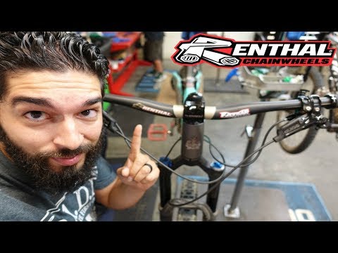 How wide should your Mountain Bike handlebars be? l Renthal Fatbar | Carbon handlebar Installation