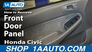 How To Remove Front Door Panel 96-00 Honda Civic