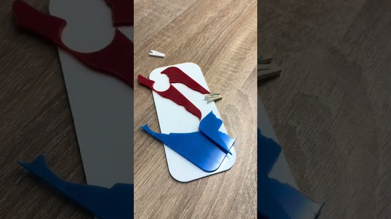 NBA Logo:  revealing the flawless shine of a acrylic sign 💎