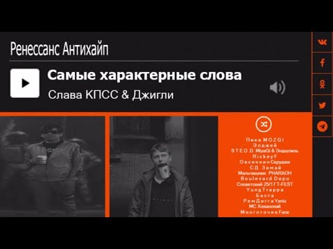 Video thumbnail for Характерные для реперов слова (По данным Яндекс.Музыки) (SPECIFIC FOR RAPPERS WORDS)