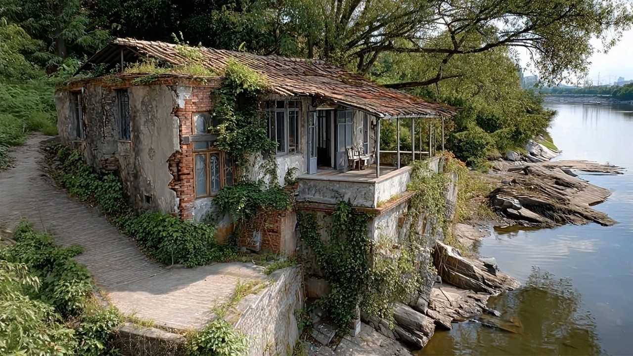 After Finding an Abandoned House by the River, Genius Young Man Pulled an Astonishing Transformation