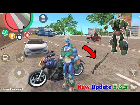 Rope Hero: Vice Town (Bullet Bike with 360 Bore Shotgun) T40 Boom ShotGun - Android Gameplay HD