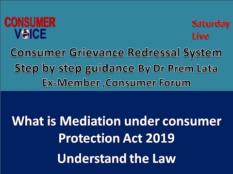 What is Mediation under Consumer Protection Act 2019;Understand the Law