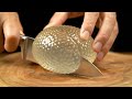 ASMR Slicing A Giant Jackfruit Super Sticky Juicy