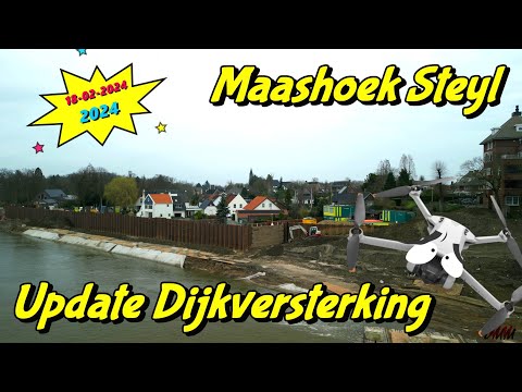 Fortschritte bei der Deichverstärkung Maashoek Steyl/Venlo 2024