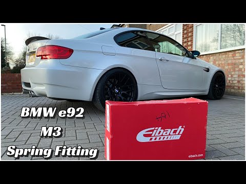 BMW e92 M3 spring fitting guide ** SHAVED TOP MOUNTS + E36 BUMP STOP DETAILS **