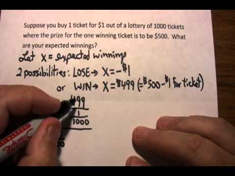 Expected Value: A Simple Lottery Problem