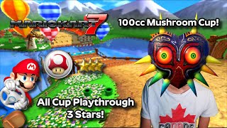 Mario Kart 7 - 3 Stars All Cup Playthrough #9 100cc Mushroom Cup Ft. Metal Mario!
