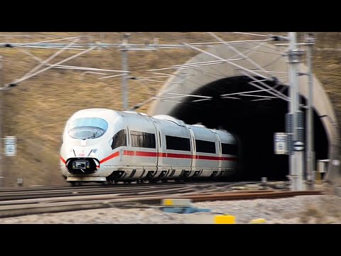ICE trains 300 km/h between tunnels!