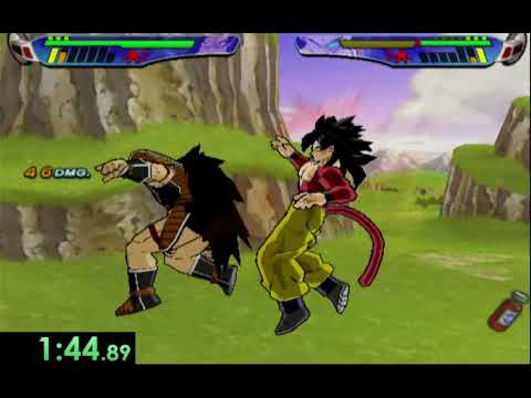 (TAS) Dragonball Z Budokai 3:  Any% Breakthrough Z3 speedrun-Goku:  No damage