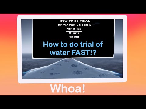 How to do trial of water under 3 minutes TRICK! (Guide) sky cotl