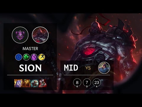 Sion Mid vs Yasuo - EUW Master Patch 11.12