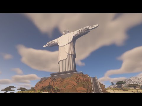 Cristo Redentor from Civilization 6, but in Minecraft (Remastered)
