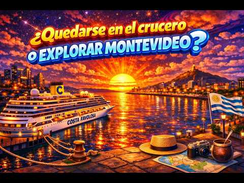 ¿Quedarse en el crucero o bajar a explorar Montevideo? 😱🚢