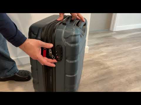 Samsonite Omni 2 24-Inch Medium Checked Hardside Luggage with 360° Spinner Wheels - Scratch Resistant Hardshell - TSA Lock - Expandable Polycarbonate Shell for Lightweight Travel - Artic Silver video review thumbnail