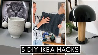 3 IKEA Hacks - DIY Lampe, Vase mit Backpulver bemalen & Kissen aus Teppich nähen