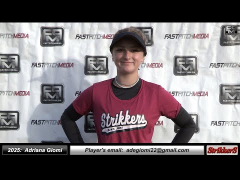 2025 Adriana Giomi 3.5 GPA - Lefty Slapper, Pitcher & Shortstop Softball Recruiting Video Strikkers