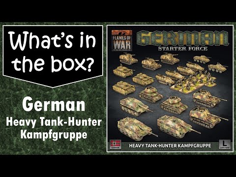 Flames of War Heavy Tank-Hunter Kampfgruppe starter set Unboxing & review: What's in the box?