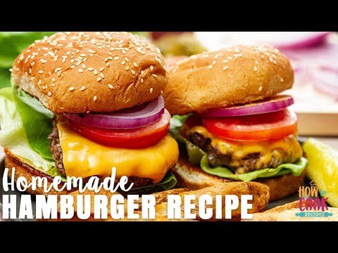 Classic Juicy Hamburger Recipe (Step-by-Step) | HowToCook.Recipes