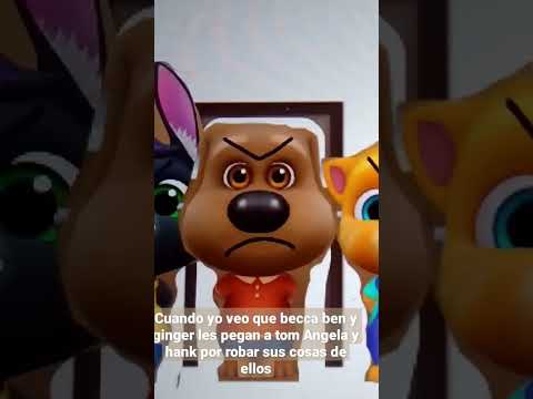Talking becca Ben y ginger vs talking Tom Angela y Hank #shorts #tiktok #meme #talkingtomandfriends
