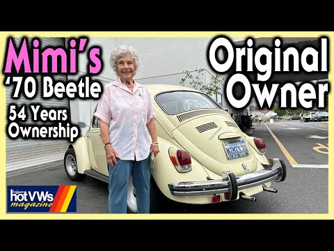90 years old Mimi's daily driver: 1970 Beetle! She has owned it since it was brand new!
