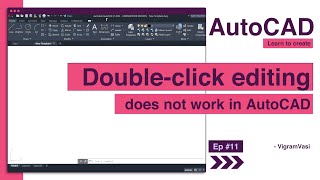 Double click editing does not work in AutoCAD | Mtext Editor Dialog Box Missing In AutoCAD