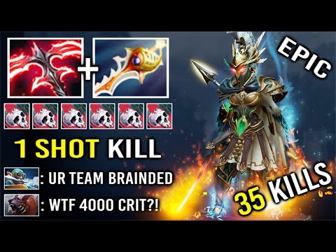 DESOLATOR LVL 2 + Divine Rapier PA vs Trash Talk 1 Shot Kill 30 Level Epic Comeback WTF Dota 2