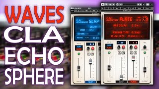 Video thumbnail for Waves CLA EchoSphere - Review and Tutorial - Great Slap Delay and Plate Reverb Plugin by White Noise Studio