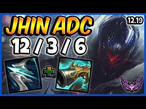 Jhin ADC vs Tristana / Korea Master / Patch 12.19 / Season 12 [ 12 / 3 / 6 ] ⭐