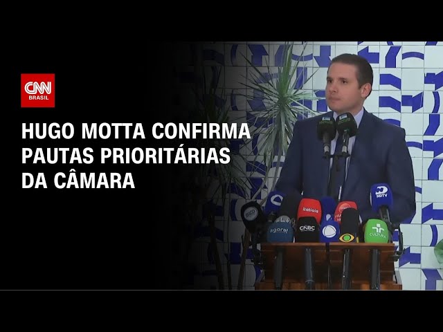 Reunião de líderes: Hugo Motta confirma pautas prioritárias da Câmara dos Deputados | CNN 360º