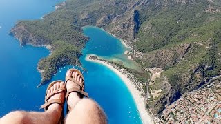 preview picture of video 'Здесь крыльев хватит на всех! Ölü Deniz Türkiye-Babadag-Paragliding Параглайдинг в Турции'