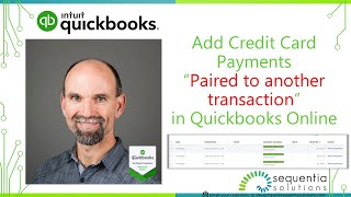 Add Credit Card Payments Paired to Another Transaction in QuickBooks Online