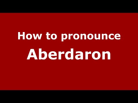 How to pronounce Aberdaron (English/UK) - PronounceNames.com