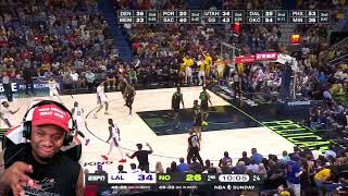 Los Angeles Lakers vs New Orleans Pelicans Full Game Highlights | April 14, 2024 | Reaction