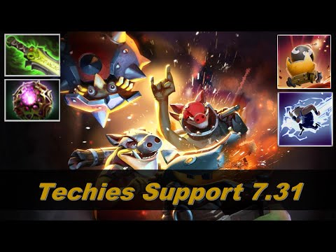 Techies Rework, Support Gameplay | Dota 2 7.31 New Meta Highlights