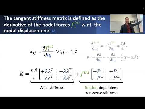 Large Deformations and Geometric Nonlinearity of Truss Elements