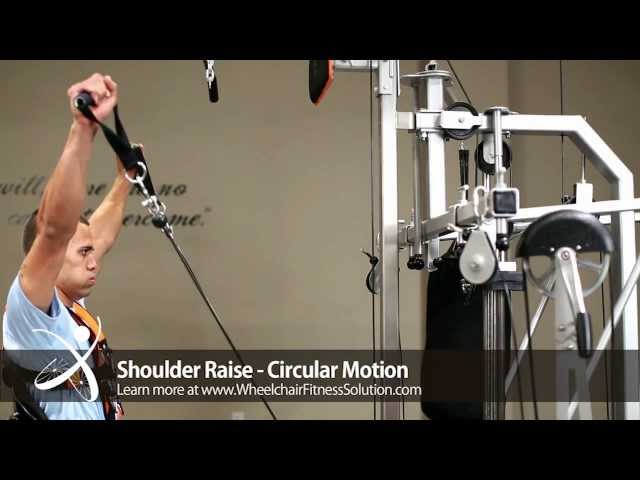 Wheelchair Fitness Solution | Exercise: Shoulder Raise – Circular Motion (18 of 40)
