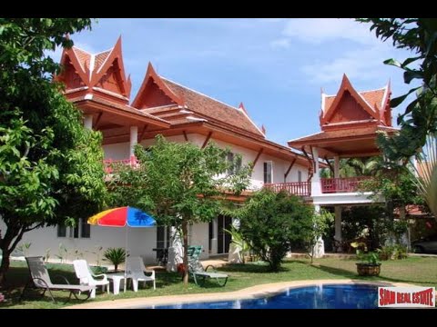 Large Seven Bedroom House with Separate Bungalow and Sala for Sale in Rawai