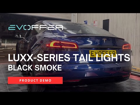 Alpharex LUXX-Series Tail Light (Black Smoke) Demo | Tesla Model S | EVOffer