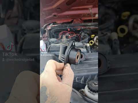 Jeep JK PCV valve replacement.      #jeep #viral #shorts