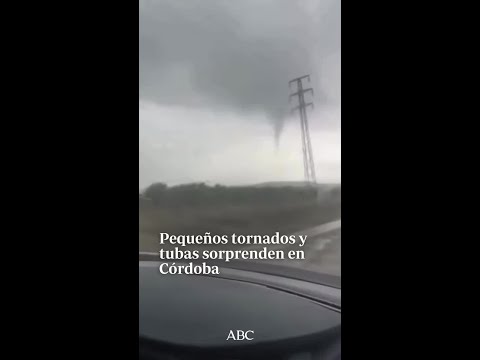 Pequeños tornados y tubas sorprenden en Córdoba