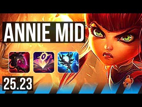 ANNIE vs SYNDRA (MID) | 20/1/3, 12 solo kills, Legendary | KR Diamond | 25.23