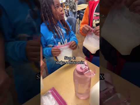 Homemade Ice Cream in a Bag😋🍨