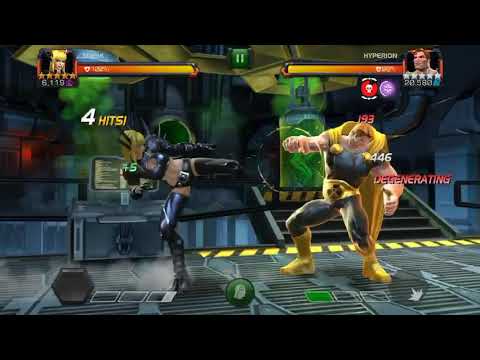 MCOC Magik vs hyperion stun immune bane node